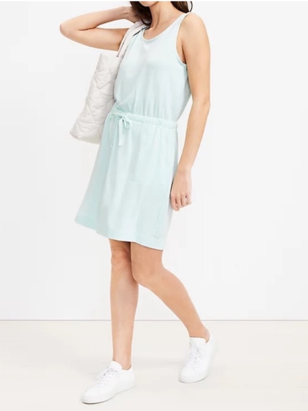 NWT LOFT Lou & Grey Signaturesoft Lite Crossover Back Pocket Dress